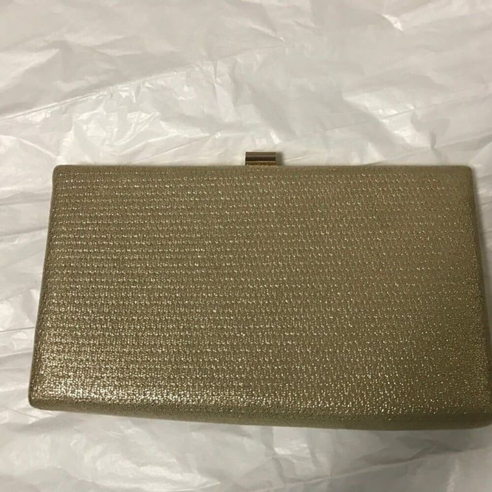 Gold new evening bag/clutch or shoulder bag